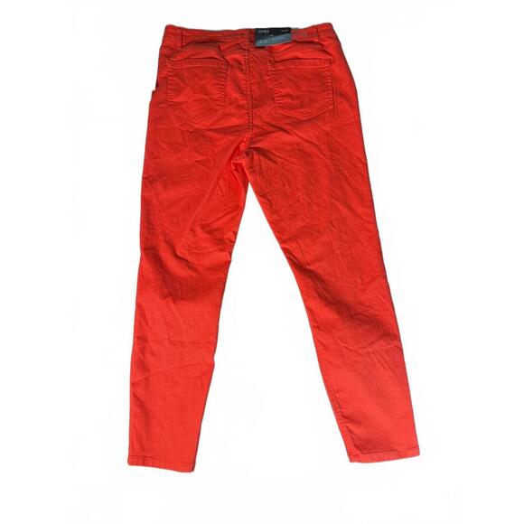 Jones New York Jeans The Lexington Skinny Ankle Scarlet Apple Size 14/32 NWT - Picture 3 of 15